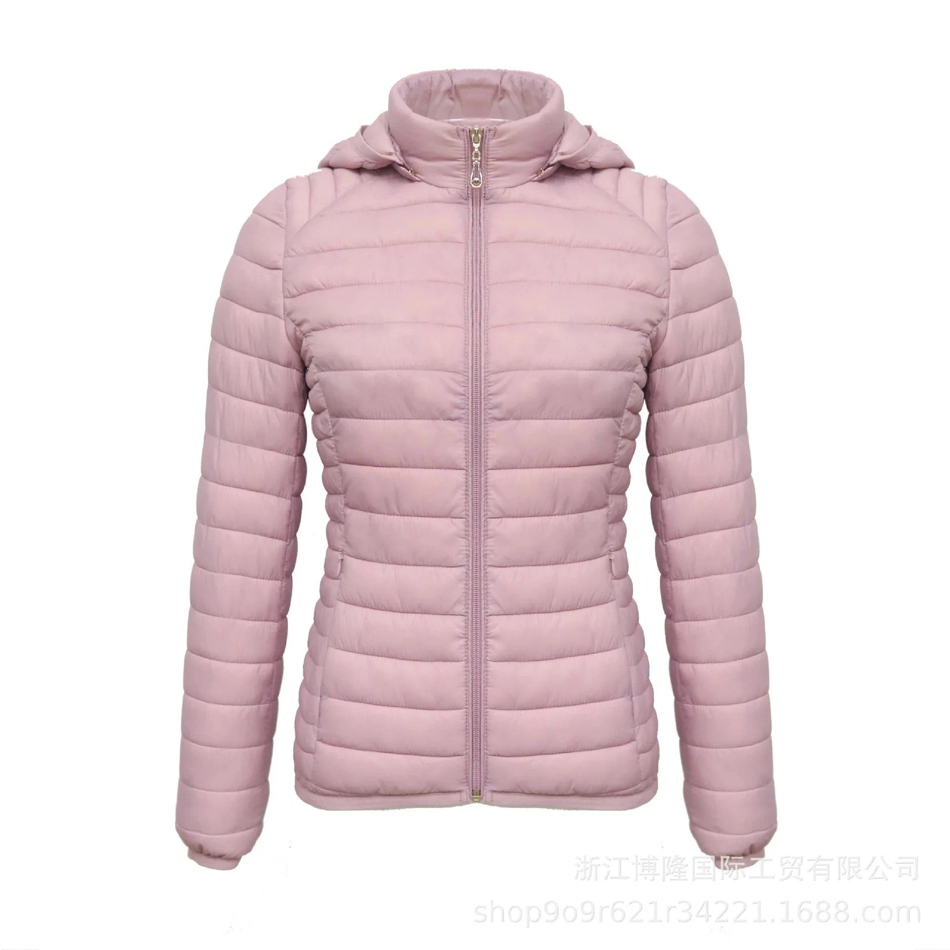 Winter Printed Coat with Hooded Woman Waterproof Warm Softshell puffer Jacket Sportswear Woven Polyester Lining Soft 2025