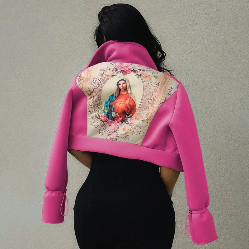 Winter Solid Color ladies Coats Button Long Sleeve Drawstring Casual crop jacket for Women Fashion short style fall cropped