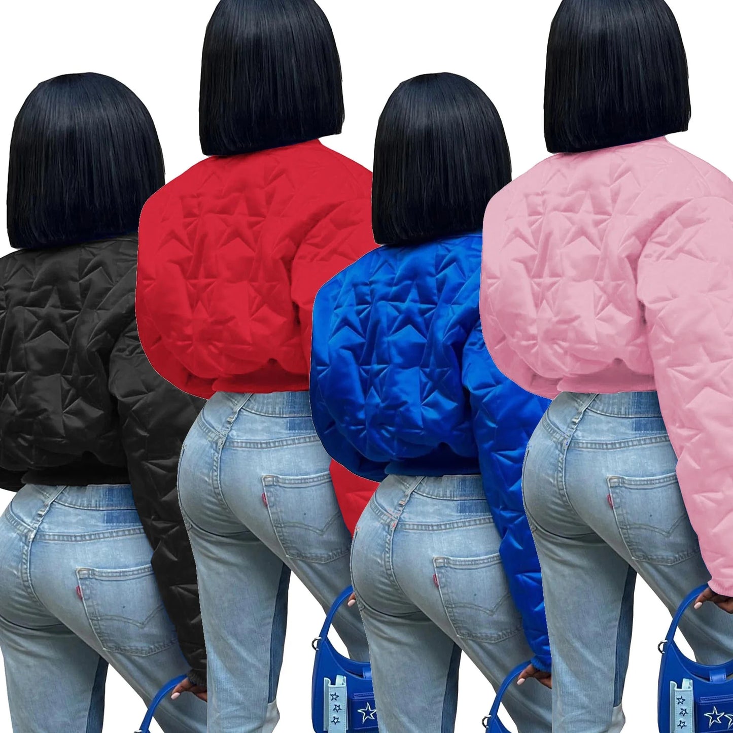 Winter Women Fashion Streetwear Puffer Jacket + Shiny Mini Pleated Skirts 2 Piece Outfits Skirt Sets