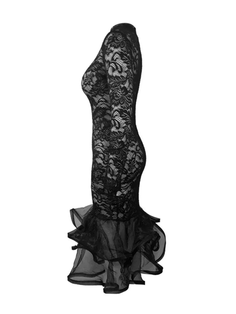 Wmstar Party Dress Women Sexy Hollow Out Bodycon Maxi Long Maxi Dress Hip Wrap Club Outfits New In Spring Wholesale Dropshipping