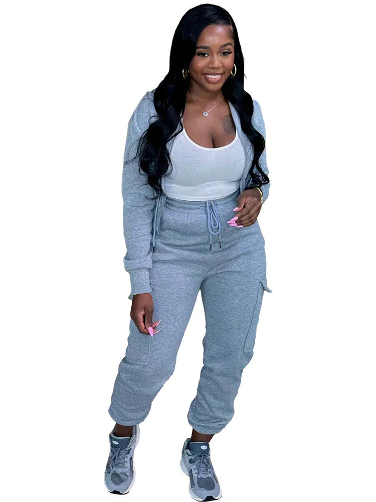 Wmstar Two Piece Outfits for Women Sport Suit Matching Tracksuit Casual Top and Pants Sets Fall Clothes Wholesale Dropshipping