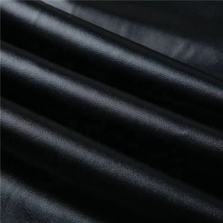 Women 2024 Fashion Spaghetti Strap Faux Leather PU Flare Sexy Party Jumpsuit INS Street Romper One Piece Playsuit