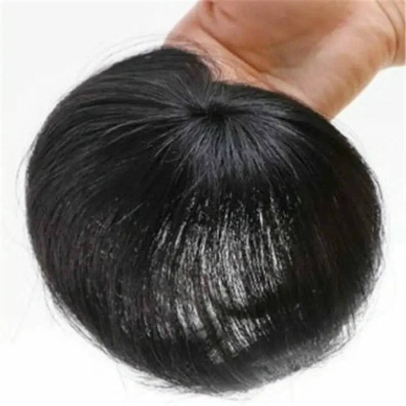 Women Clip In 100% Remy Human Hair Hairpiece Silk Top Closure Topper Wigs Toupee