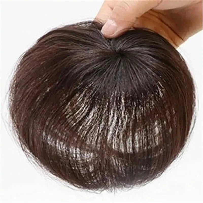 Women Clip In 100% Remy Human Hair Hairpiece Silk Top Closure Topper Wigs Toupee