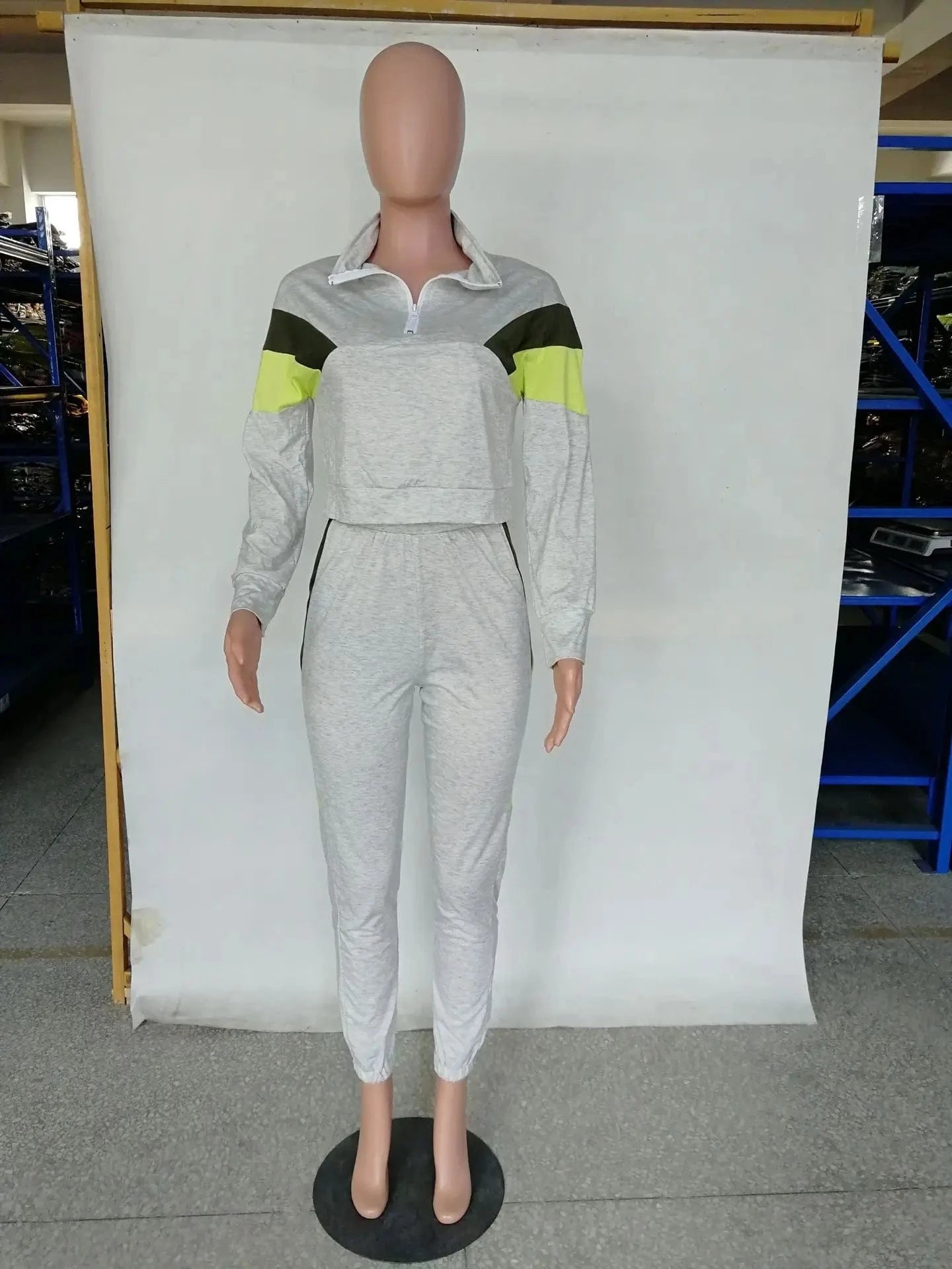Women Clothing Training Wear Jogging Track Suit Wholesale Sweatsuit Patchwork Tracksuit Private Label Jogger Sweat Suits Women