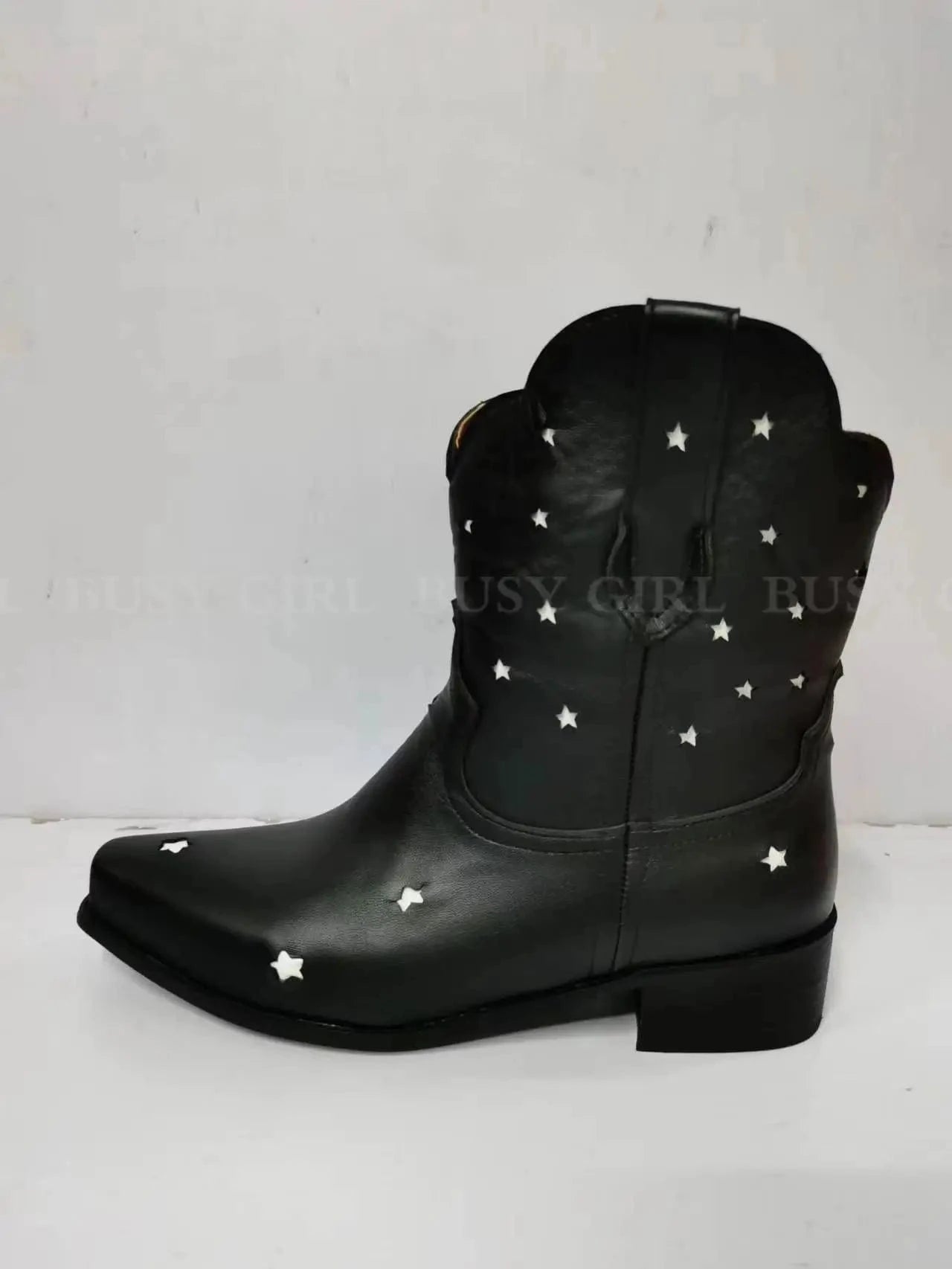 women cowboy boots Star Short Cowboy Boots for Women Cowgirl Heels