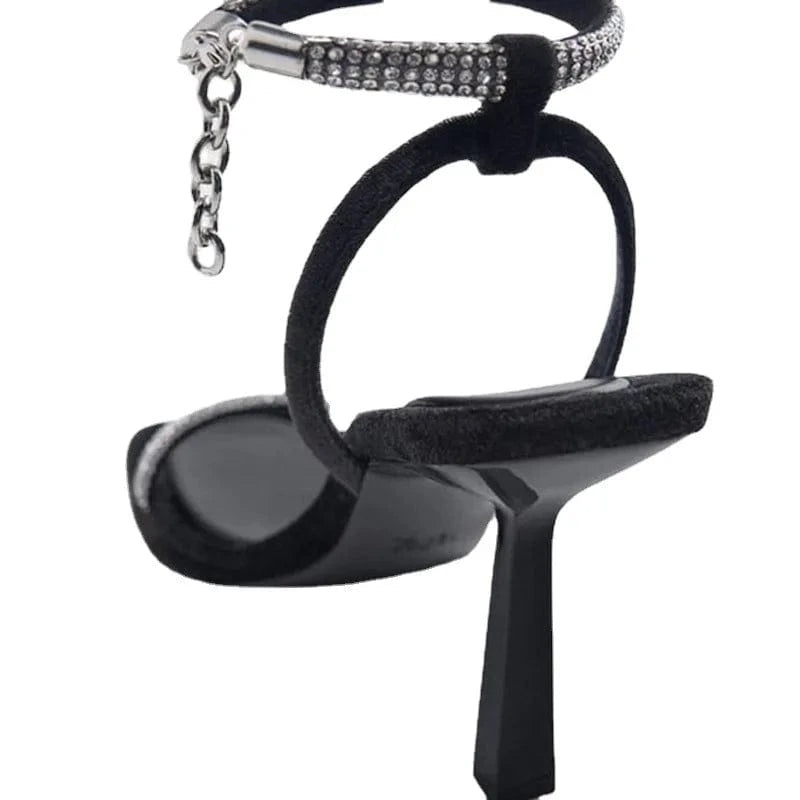 Women Crystal Strap Ankle Strap High Heeled Sandals New Fashion T-strap Peep Toe Thin Heels Sexy Sandals Shoes For Dating Night