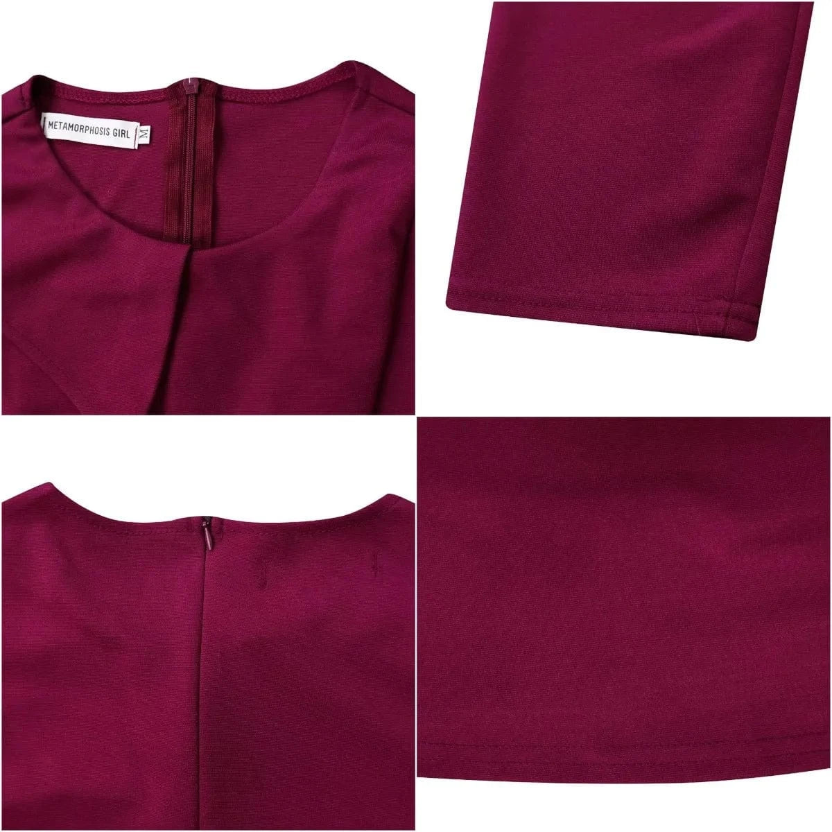 Women Dress A Line Ruffles Elegant Office Ladies Classy Modest Work Wear Pink Navy Female Autumn Summer Robes Vestidos Outfits