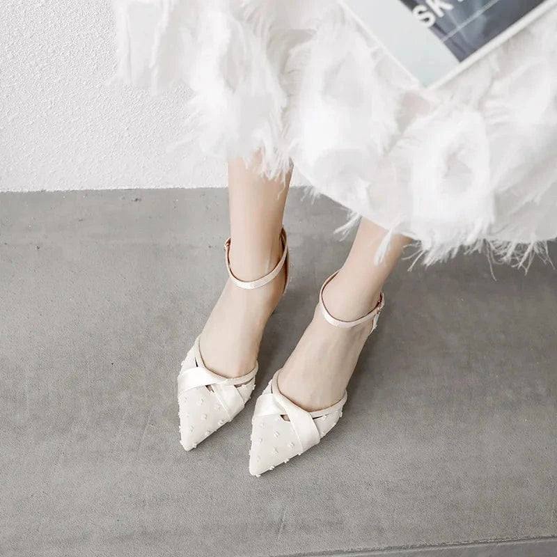 Women Fashion Casual Summer Office Dress Shoes Block Heeled Sandals For Ladies Formal Party Shoes