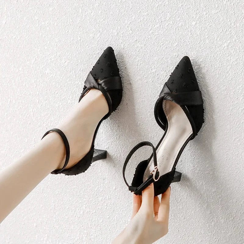 Women Fashion Casual Summer Office Dress Shoes Block Heeled Sandals For Ladies Formal Party Shoes