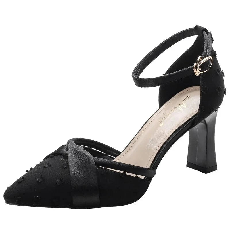 Women Fashion Casual Summer Office Dress Shoes Block Heeled Sandals For Ladies Formal Party Shoes