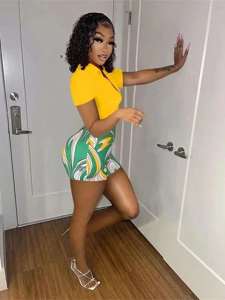 Women Going Out Outfits Summer 2 Piece Set Women Shorts Set Shirt Top and Shorts Set Summer Crop Top 2 Piece Women