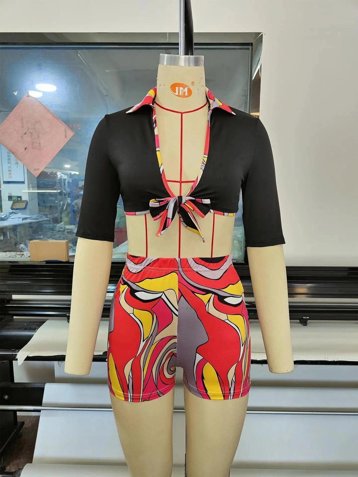 Women Going Out Outfits Summer Shirt Top and Shorts Set 2 Piece Set Women Shorts Set Summer Crop Top 2 Piece Women