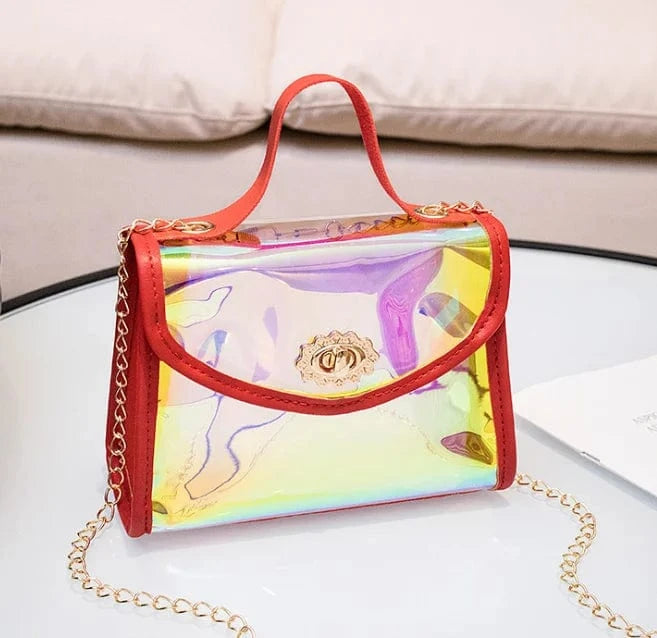 Women Jelly bag handbags  silicone/PVC shoulder handbag Radium radiation jelly bag luxury ladies woman hand bags candy jelly