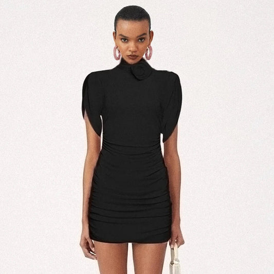 Women Party Pink Women Mini Dress Sleeveless Ladies Bodycon Mini Dress
