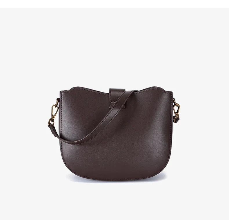 Women‘s Cowhide Genuine Leather Shoulder Bag Ladies Soft Cow Real Leather Handbag Female Fashion Luxury Design Crossbody Bags