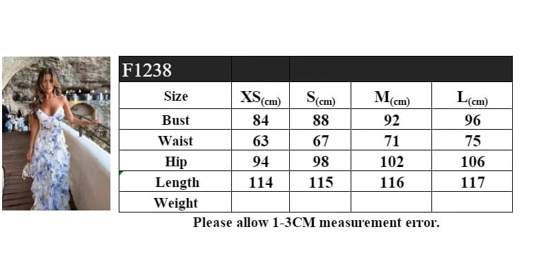 Women's Floral Low-Cut Dress French Summer Halter Gentle Wind Dress Slimming Backless Halter Slit Out Floor-Length Dress