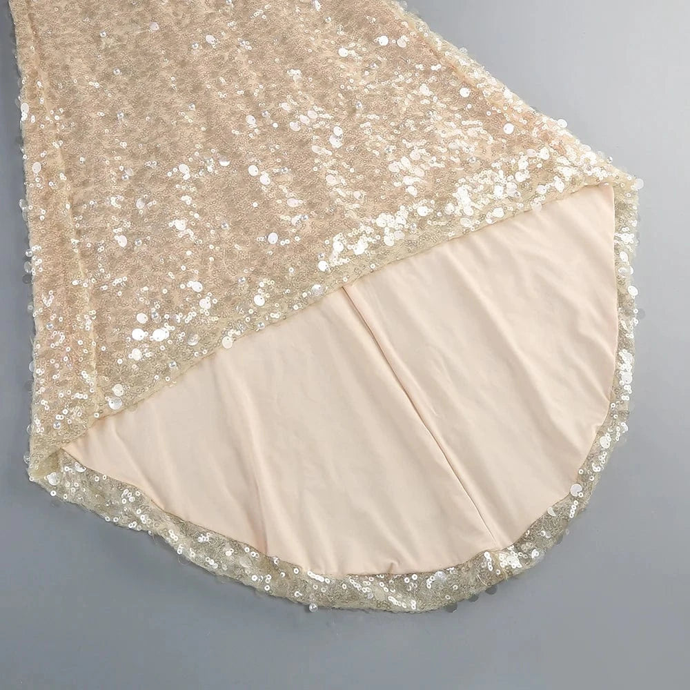 Women's In Vogue Elegant and Sexy Suspenders Backless Fishtail Slimming Floor-Length Dress Luxurious Evening Party Dress