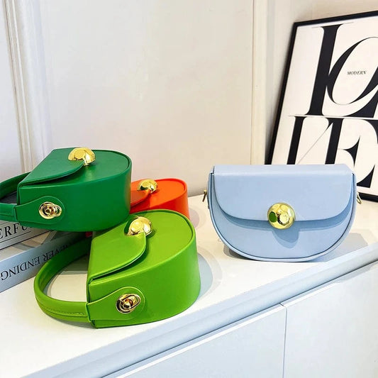 Women's Luxury Bag Top Handle Half Moon Box Clutch Handbags Fashion Bags for Ladies Girls 2024