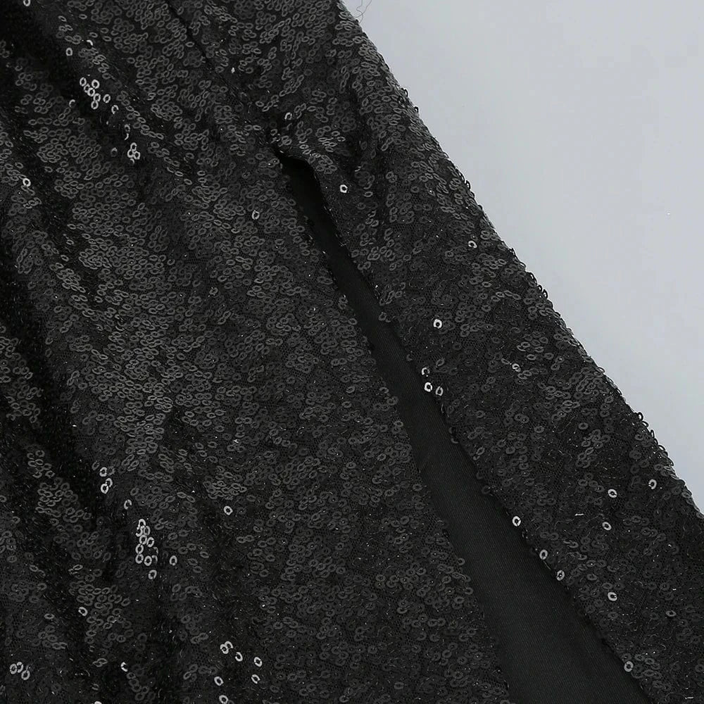 Women's Luxury Wedding Party Maxi Long Dress Christmas Hollow out Backless Squines Runway Celebrity Evening Prom Gowns Vestidos