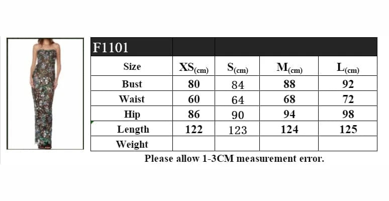 Women's Print One-Line Shoulder Sleeveless Slim Sexy Ankle-Length Dress Lace Embroidery Flowers Colorful Sequins Elegant Dress