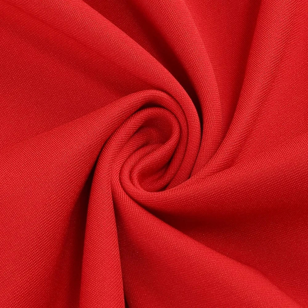 Women's Sexy Glamorous Red One Shoulder Ankle-Length Dress with Large Flower Luxurious Temperament Evening Party Dress