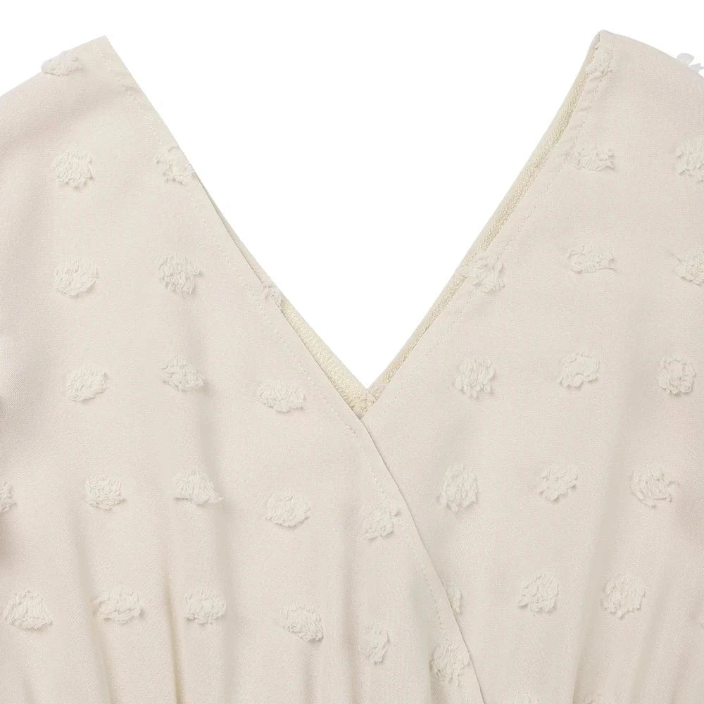 Women's Solid Flying Sleeve V-Neck Skater Mini Dress Summer Ladies Beach Holiday Vacation Picnic Chic Sundress Size S-2XL