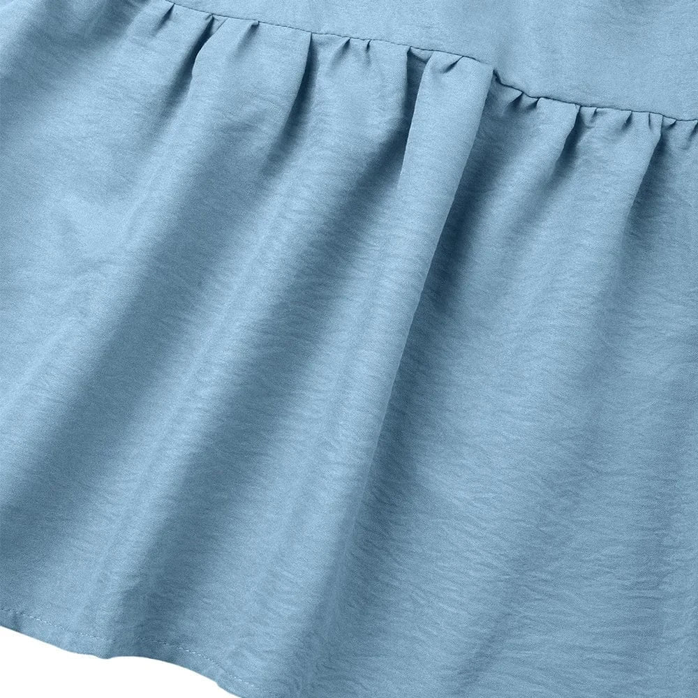 Women's Solid Sleeveless V-Neck Ruffle A-Line Maxi Dress Summer Ladies Casual Loose Beach Holiday Vacation Sundress Size S-2XL