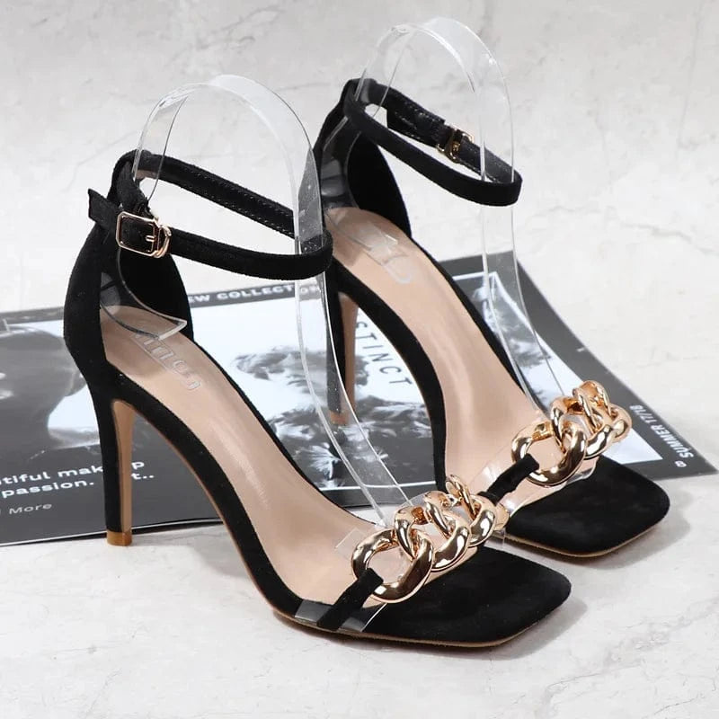 Women Summer Sexy Luxury High Heels Sandals Casual Dress Shoes for Dailywear
