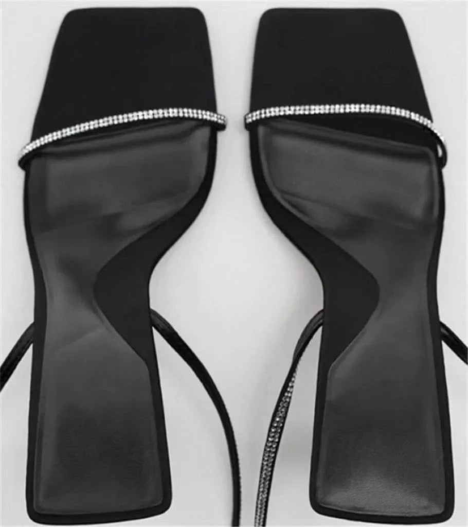 Women Summer Shoes 2023 High Heel Sandals Chaussures Femme Customized Sandals With Logo ZA Shoes For Dating Outdoor