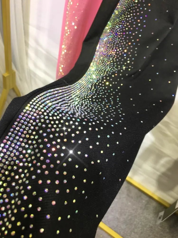 Women Sweatpants With Rhinestone Diamonds Casual Style - SN Wigs & More