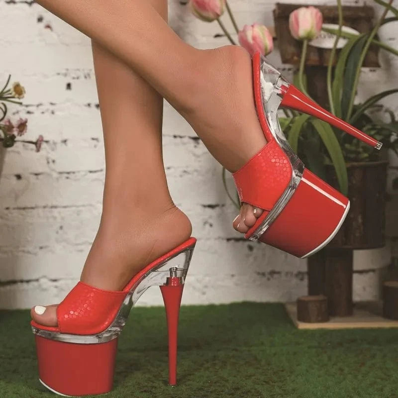 Women US11/EU43 / Red Ayakkabi kadin Talon Haut  Sandal Platform Heel Sexy 2024 Stiletto Shoes Ladies Heels