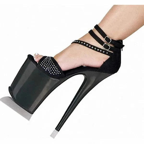 Women US8/EU40 / Black Factory Direct Sell Sexy Platform Shoes High Exotic Dancewear Stripper Heels for Women