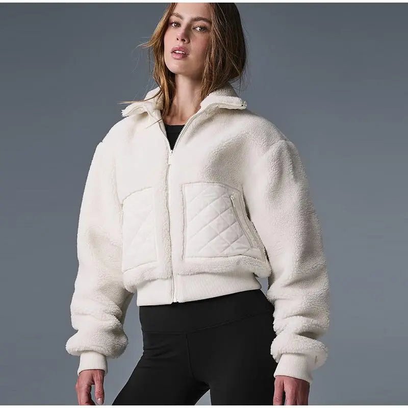 Women's Coat + Thickened Padded Stand Collar With Pockets For Warmth + Vintage Autumn Winter Style - SN Wigs & More