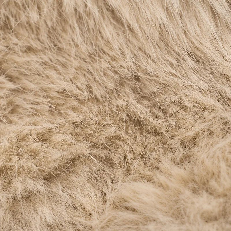 Women’s Faux Fur Cropped Jacket Fluffy Texture Streetwear Winter Outerwear Cozy Chic - SN Wigs & More