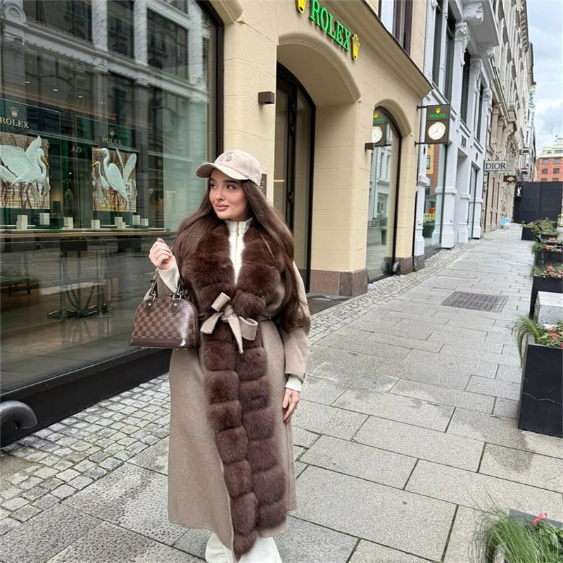 Women’s Fur Coat + Elegant Open Collar With Thick Plush Lining + Vintage Winter Style - SN Wigs & More