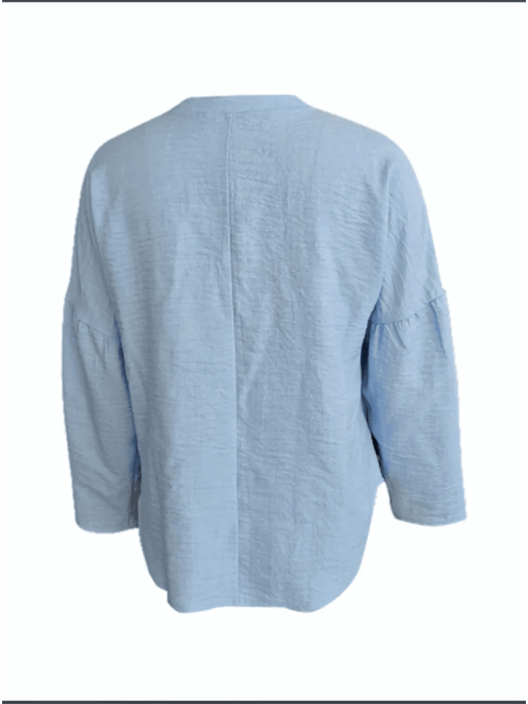 Women's Long Sleeve V - Neck T-Shirt – Loose Fit Casual Office Elegant Modern Style - SN Wigs & More
