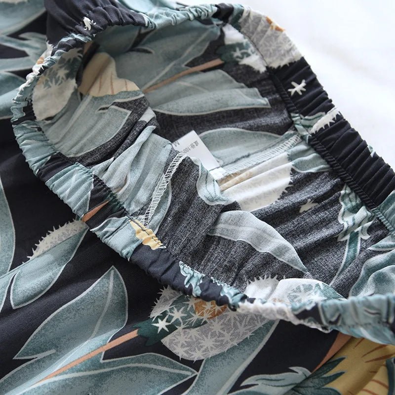 Women's Loungewear Set – Floral Print Viscose Draped Silky Feel – Relaxed Homewear - SN Wigs & More