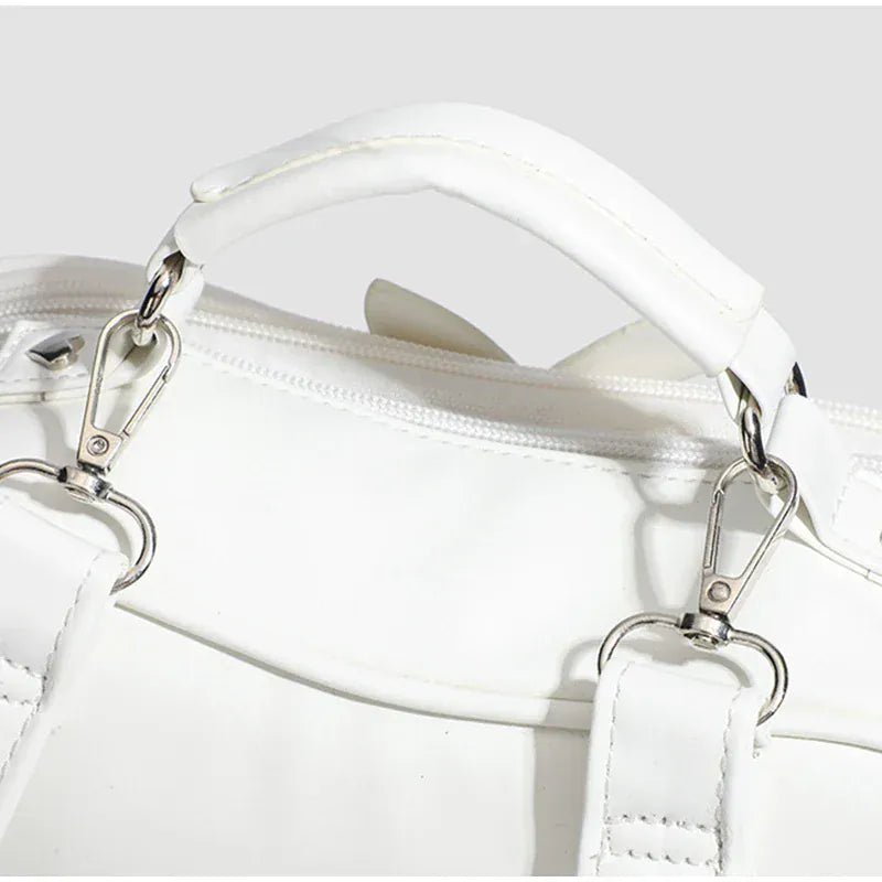 Women's multifunction handbag cute sweet apple shape fashion design large capacity handbag new versatile niche transparent bag - SN Wigs & More