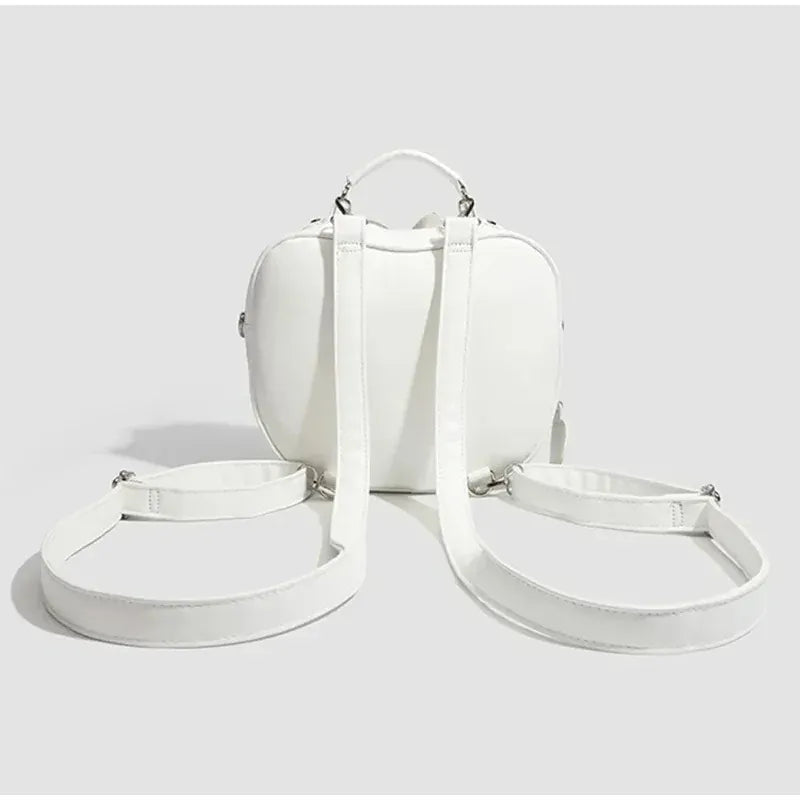 Women's multifunction handbag cute sweet apple shape fashion design large capacity handbag new versatile niche transparent bag - SN Wigs & More