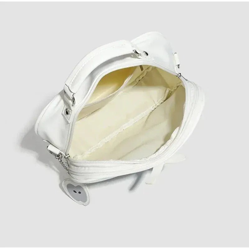 Women's multifunction handbag cute sweet apple shape fashion design large capacity handbag new versatile niche transparent bag - SN Wigs & More
