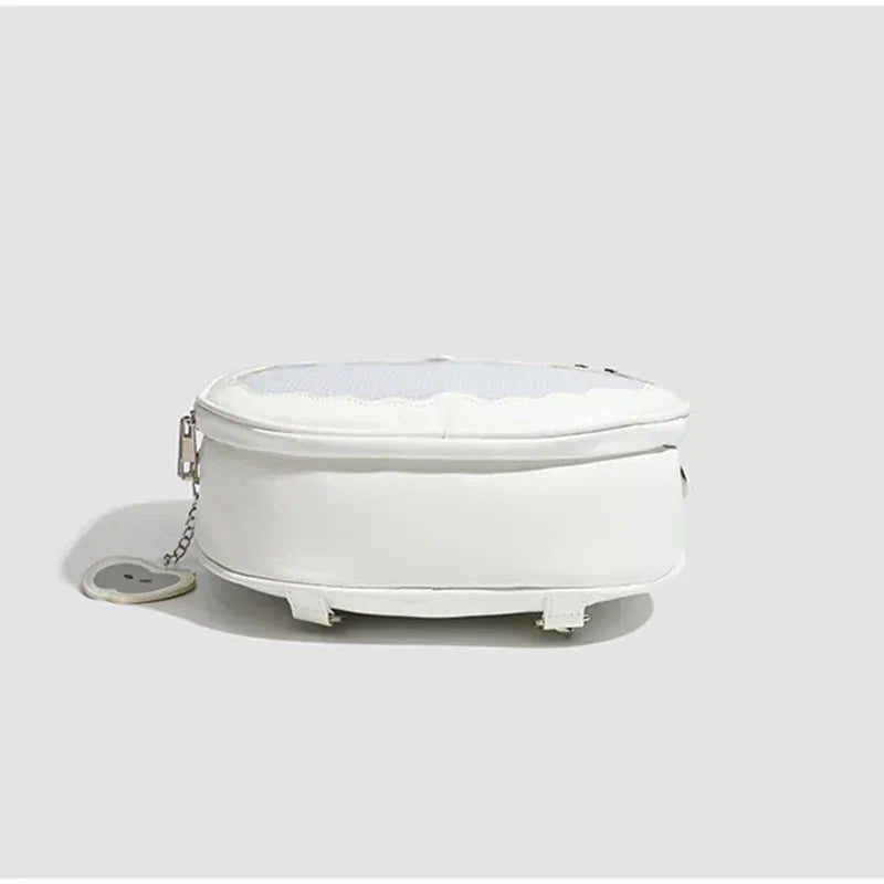 Women's multifunction handbag cute sweet apple shape fashion design large capacity handbag new versatile niche transparent bag - SN Wigs & More