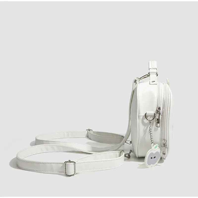 Women's multifunction handbag cute sweet apple shape fashion design large capacity handbag new versatile niche transparent bag - SN Wigs & More