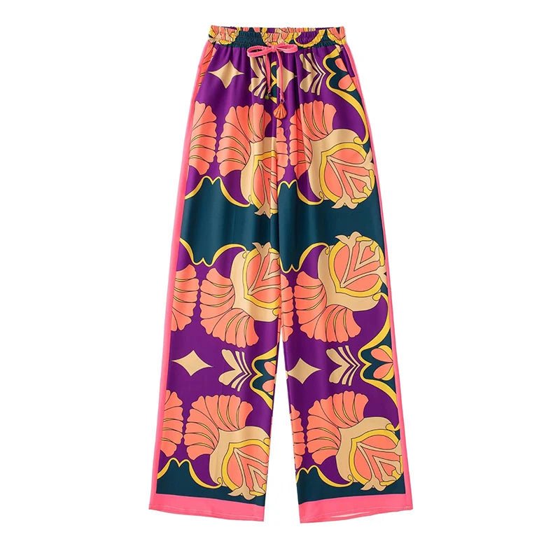 Women's Pajama Top + Turn - Down Collar + Two - Tone Green White Print All - Match Style For Every Occasion - SN Wigs & More