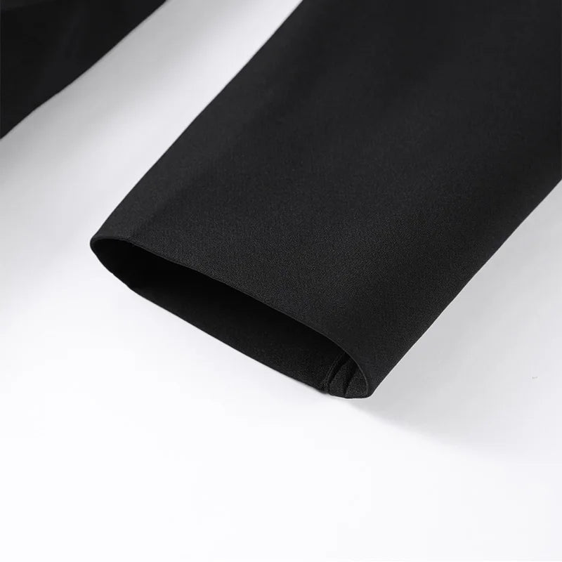 Women’s Pant Set + V - Neck Blazer With Full Sleeves And High Waist Straight Pants + Office Style - SN Wigs & More
