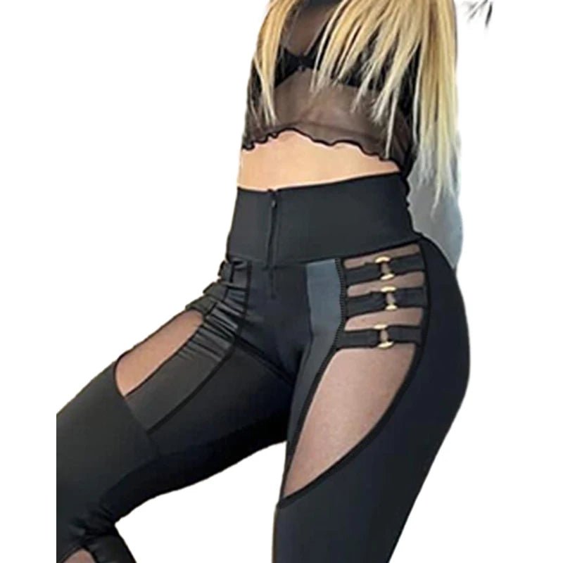 Women's Pants Solid High Waist Slim Fit Ankle Length Casual Workwear Collection - SN Wigs & More