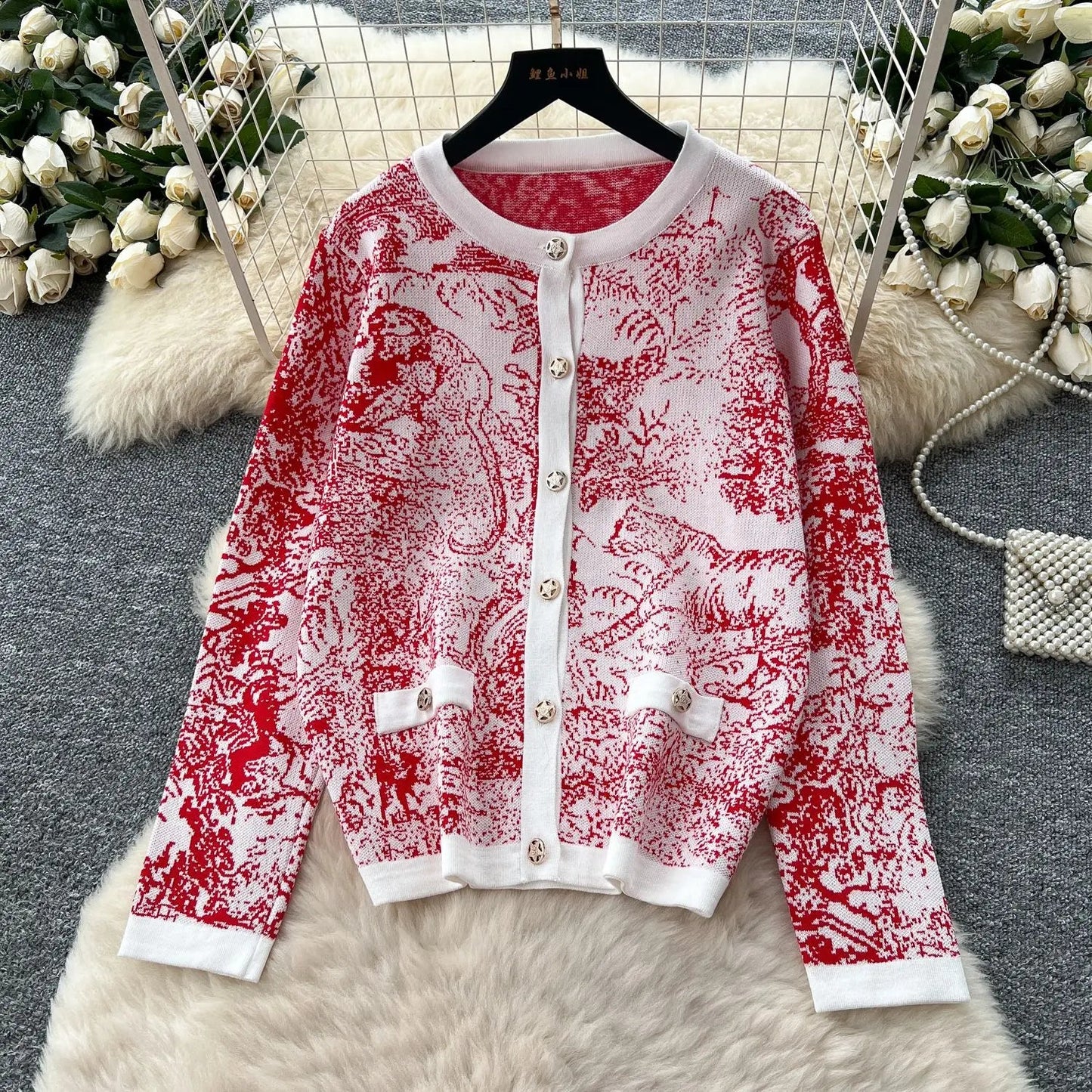 Women's Two - Piece Pant Set - High - Waist Wide - Leg Knit Silhouette - Y2K Streetwear Autumn - SN Wigs & More