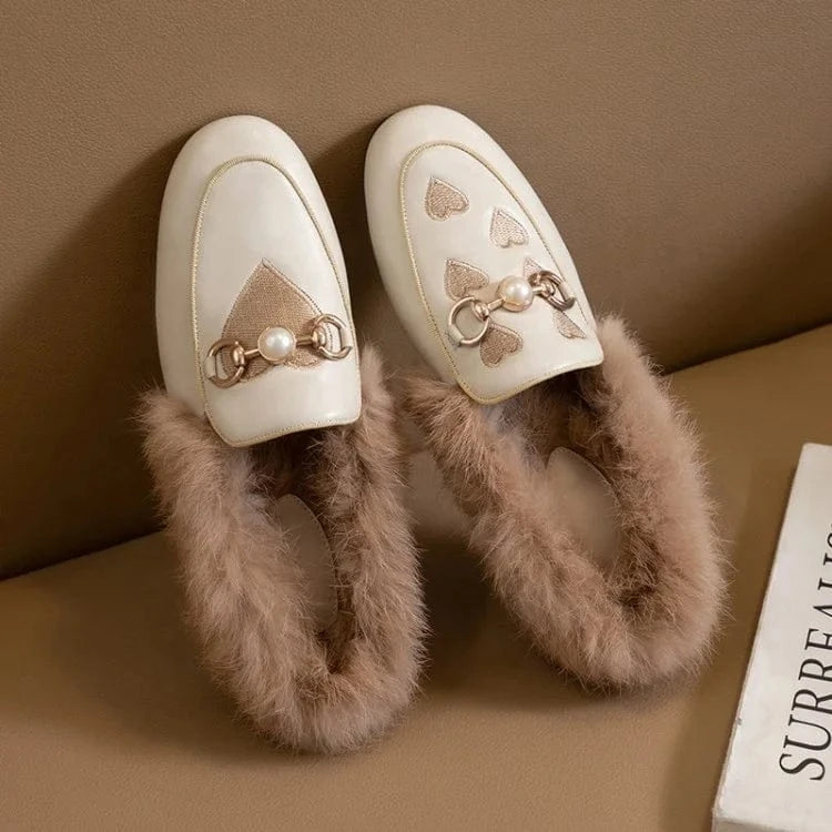 Woolen Sheep Wool Fur House Slides Slippers Slides Famous Brand Luxury Indoors Outdoor Winter for Woman Fashion Leather Summer