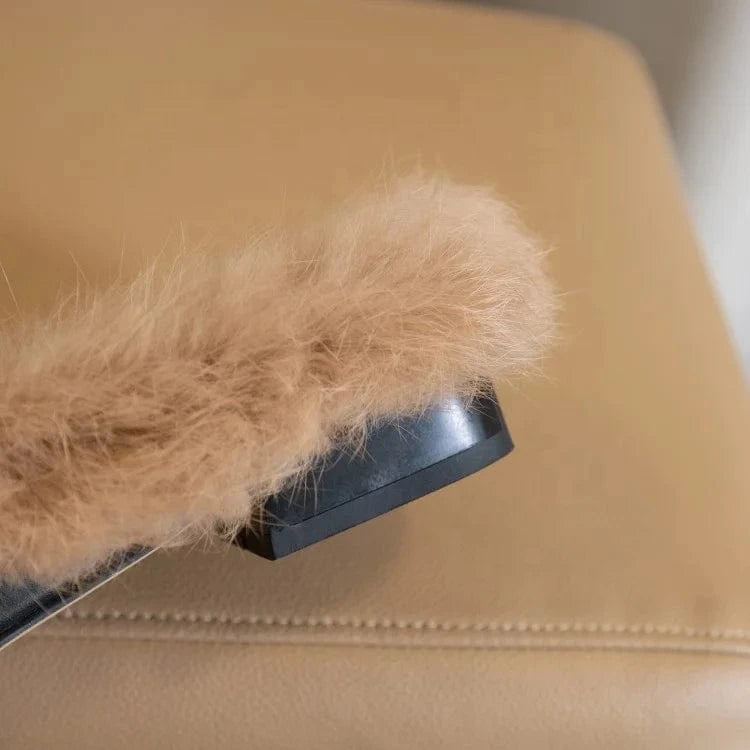 Woolen Sheep Wool Fur House Slides Slippers Slides Famous Brand Luxury Indoors Outdoor Winter for Woman Fashion Leather Summer