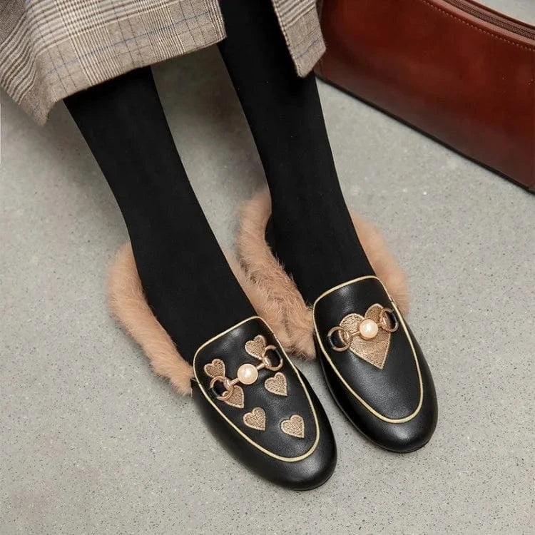 Woolen Sheep Wool Fur House Slides Slippers Slides Famous Brand Luxury Indoors Outdoor Winter for Woman Fashion Leather Summer